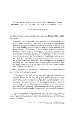 The art of reading and teaching Dhammapadas: reform, texts