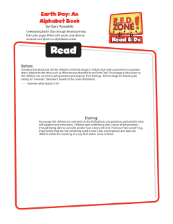 Earth Day: An Alphabet Book