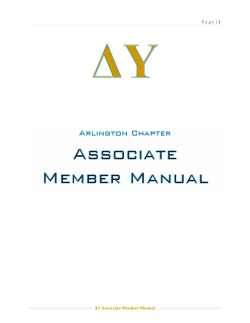 &Delta;&Upsilon; Associate Member Manual