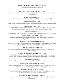 ORANGE CURRY TENDERLOIN $ 17.95