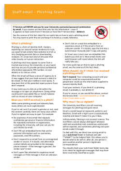 How to spot Phishing Scams