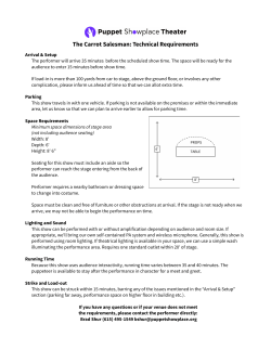 The Carrot Salesman: Technical Requirements