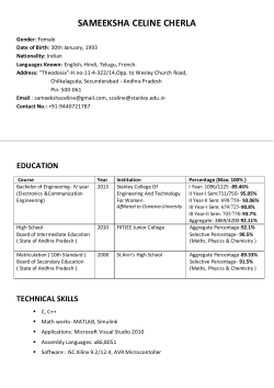 sameeksha celine cherla