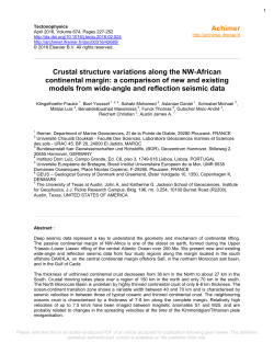 Crustal structure variations along the NW