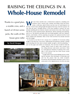 Raising the Celings in a Whole-House Remodel