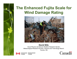 The Enhanced Fujita Scale for Wind Damage Rating