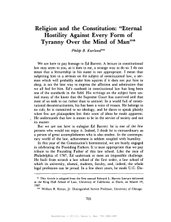 Tyranny Over the Mind of Man