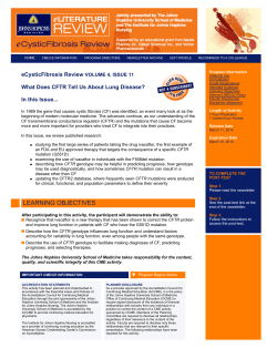 - eCysticFibrosis Review