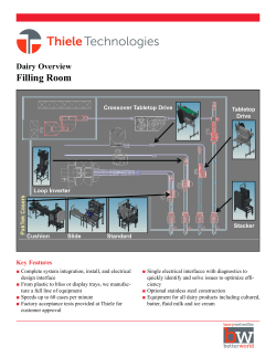 Filling Room - Thiele Technologies