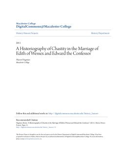 A Historiography of Chastity in the Marriage of Edith of Wessex and