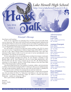 Lake Howell High School - Academy Publishing, Inc.