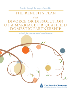 the benefits plan divorce or dissolution of a marriage or qualified