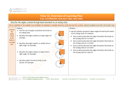 Time 12_Overview of Learning Plan