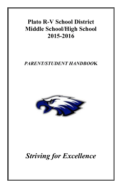 Middle/High School Handbook - Plato R