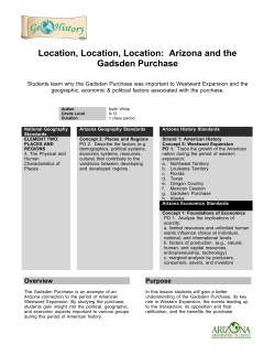 Location, Location, Location: Arizona and the Gadsden Purchase