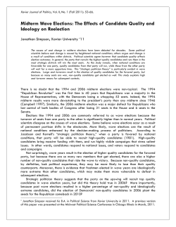 Midterm Wave Elections: The Effects of