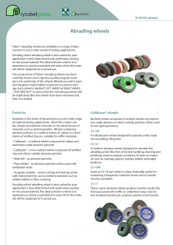 Abrading wheels