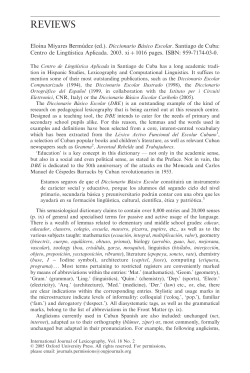 Eloına Miyares Bermudez (ed.). Diccionario Basico Escolar