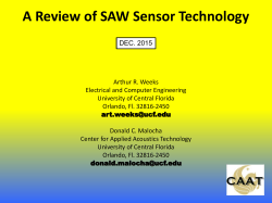 A Review of SAW Sensor Technology