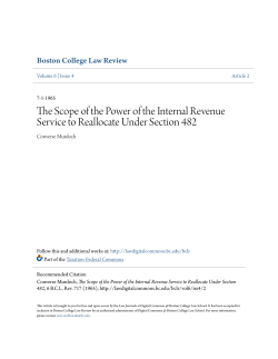 The Scope of the Power of the Internal Revenue Service