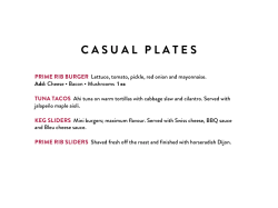 casual plates