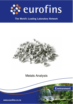 Metals - Eurofins New Zealand