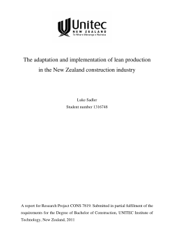 Luke Sadler - Unitec Research Bank