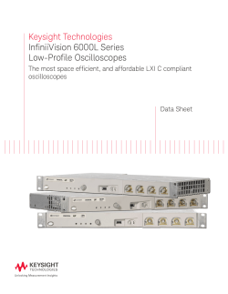 InfiniiVision 6000L Series Low-Profile Oscilloscopes