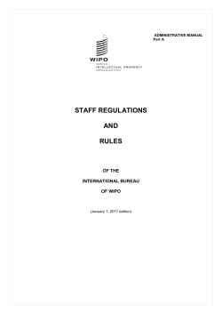 Staff Regulations and Rules