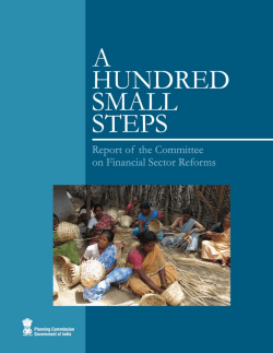 A Hundred Small Steps - of Planning Commission