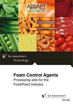 Foam Control Agents - ADDAPT Chemicals BV
