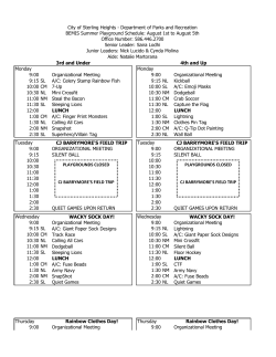 bemis week 6 2016 - Sterling Heights