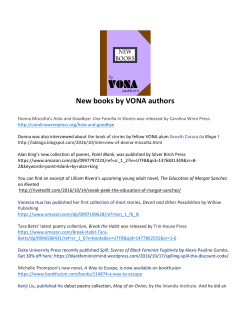 New books by VONA authors