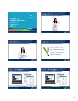 Student Loans and Debt Management