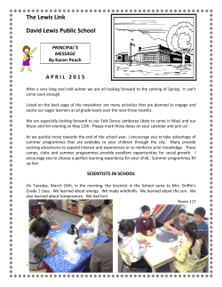 April 2015 - TDSB School Websites