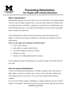 Preventing Dehydration - Michigan Medicine