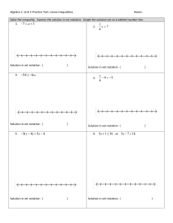 3. -54&pound; -6w 5. -3(x-4) >5x-4 6. 5x+1&pound;16 or 3x-7>14