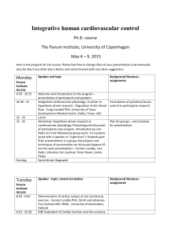 Integrative human cardiovascular control