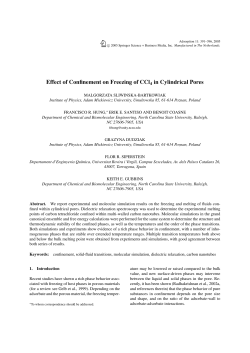 Effect of Confinement on Freezing of CCl4 in Cylindrical Pores