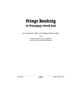 Fringe Banking - National Community Reinvestment Coalition