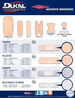 Caliber™ Adhesive Bandages