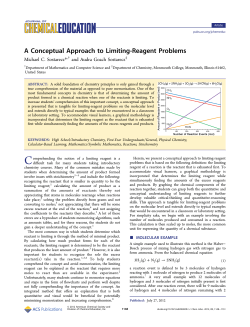 A Conceptual Approach to Limiting-Reagent Problems