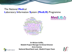 The National Medical Laboratory Information System