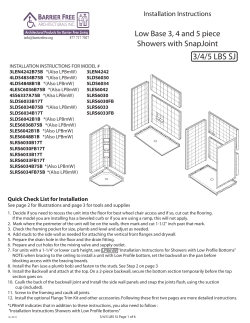 3/4/5 LBS SJ - Barrier Free Architecturals