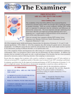 The Examiner - Perinatal Quality Foundation