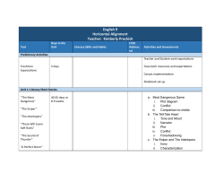 English 9 Horizontal Alignment