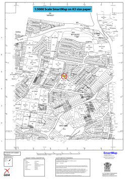 1:5000 scale SmartMap on A3 size paper