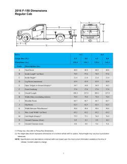 2016 F-150 Dimensions Regular Cab