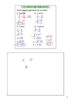 Find the geometric mean between the two numbers: 1) 3 and 48 2) 9