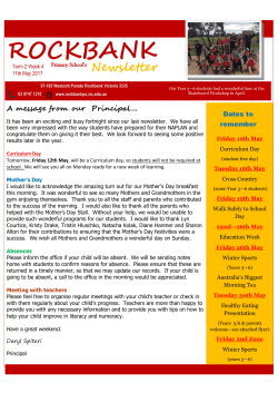 May 11th, 2017 - Rockbank Primary School